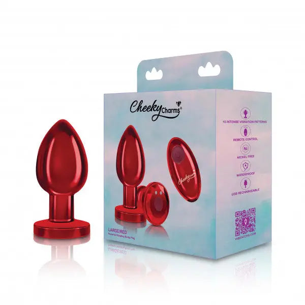 Cheeky Charms Rechargeable Vibrating Metal Butt Viben