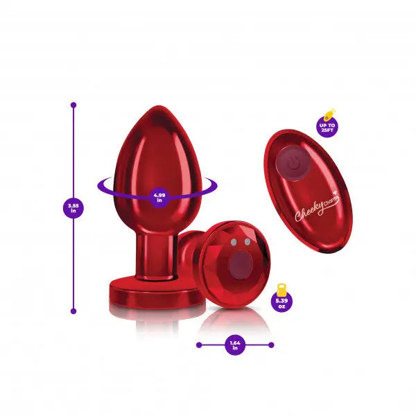 Cheeky Charms Rechargeable Vibrating Metal Butt Viben
