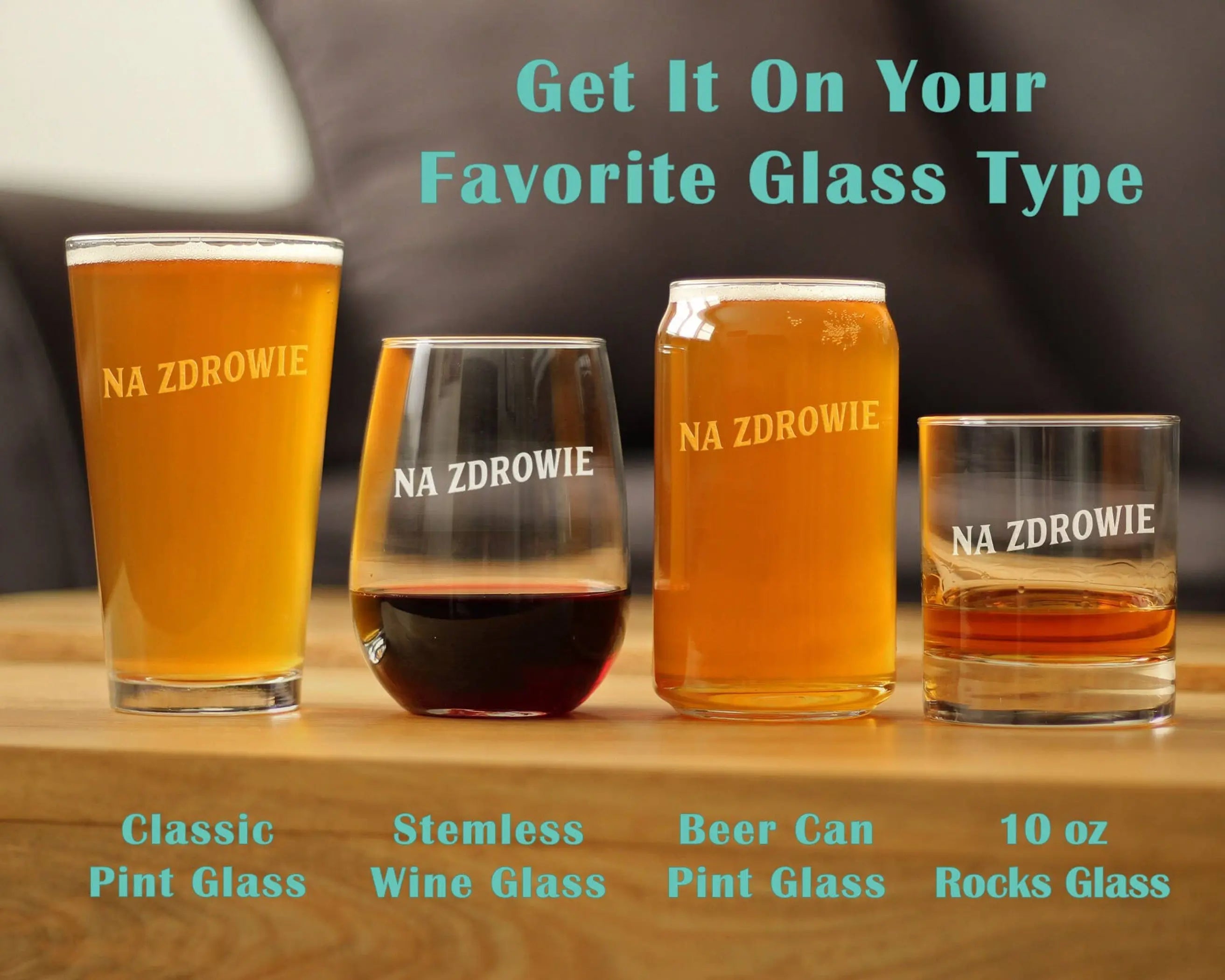 Cheers Polish Na Zdrowie Stemless Wine Glass - Poland Gifts Bevvee