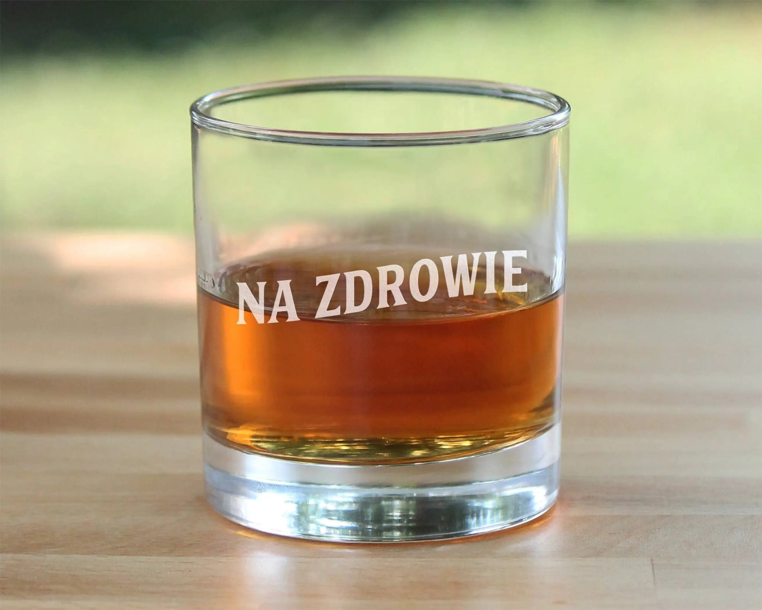 Cheers Polish Na Zdrowie Whiskey Rocks Glass - Poland Gifts Bevvee