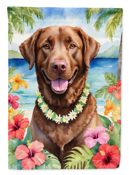 Chesapeake Bay Retriever Luau Garden Flag Caroline's Treasures