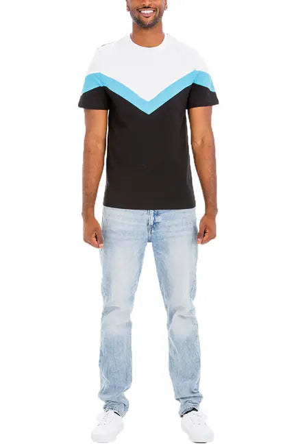 Chevron Color Block Shirt WEIV