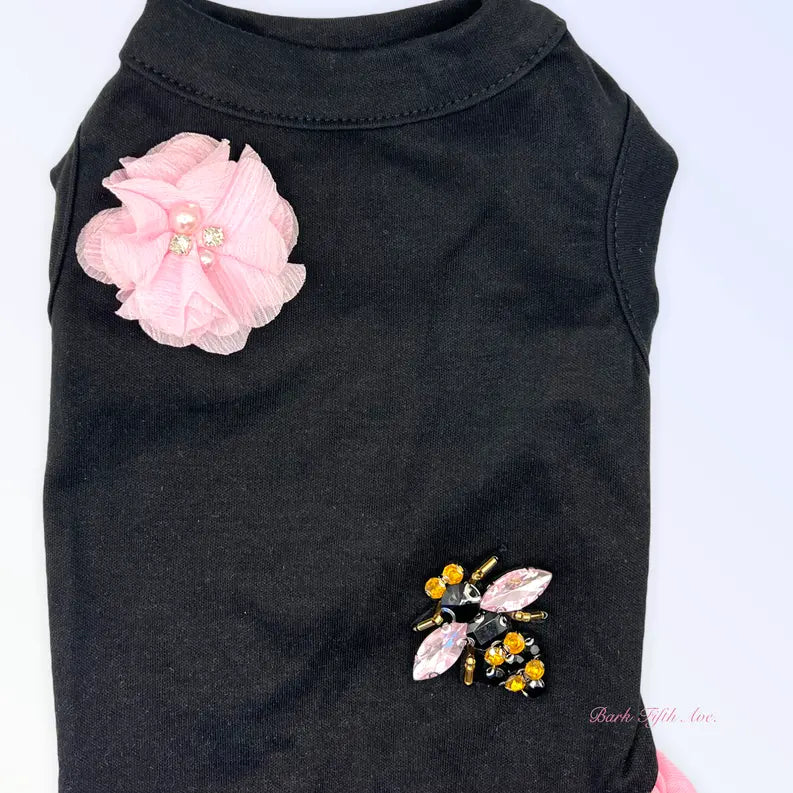 Chiffon Jeweled Bumble Bee Dress Bark Fifth Avenue