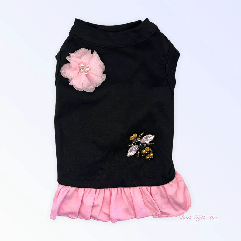 Chiffon Jeweled Bumble Bee Dress Bark Fifth Avenue
