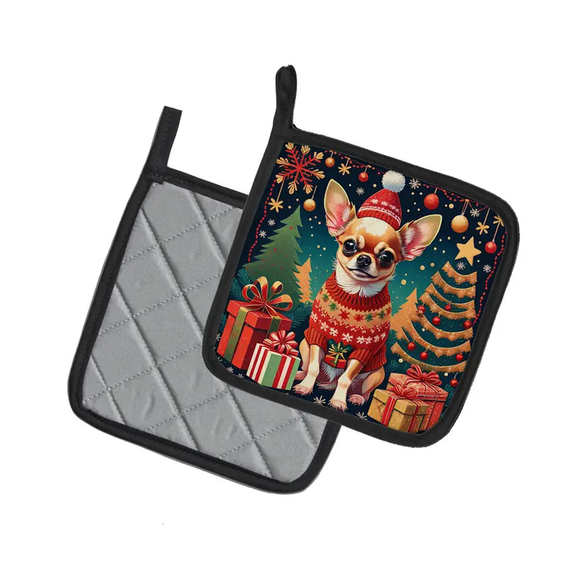 Chihuahua Christmas Foam Coasters Caroline's Treasures