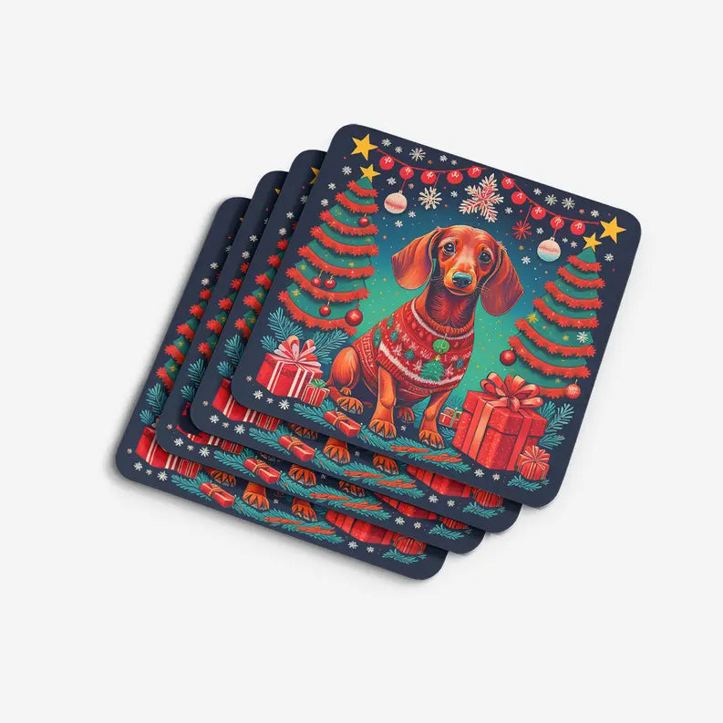 Chihuahua Christmas Foam Coasters Caroline's Treasures