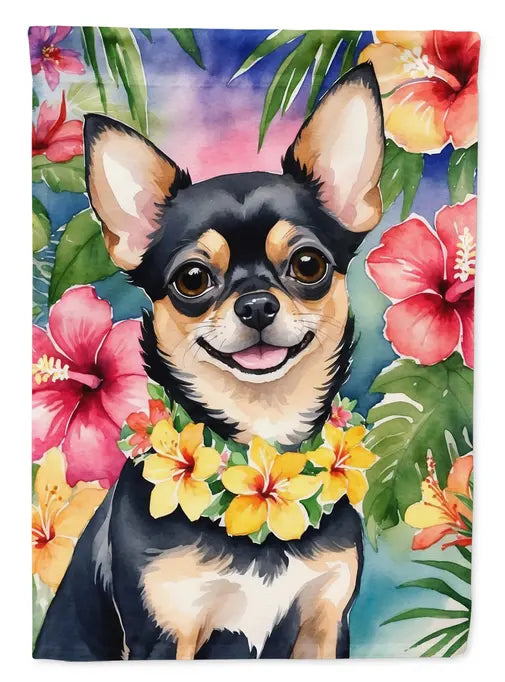 Chihuahua Luau Garden Flag Caroline's Treasures