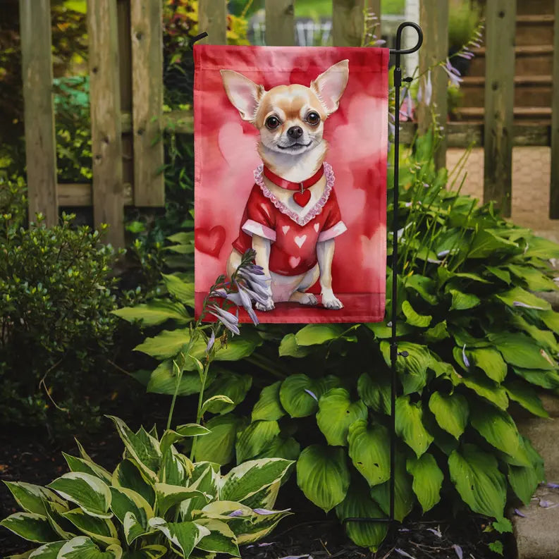 Chihuahua My Valentine Garden Flag Caroline's Treasures