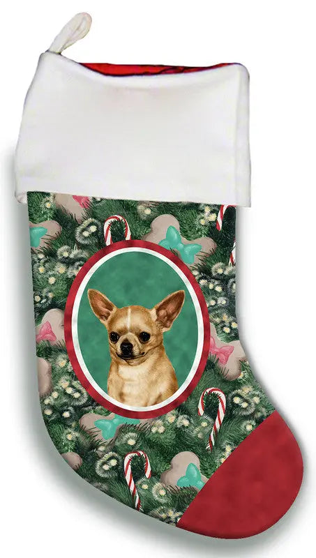 Chihuahua Tan - Best of Breed Christmas Stocking Best of Breed