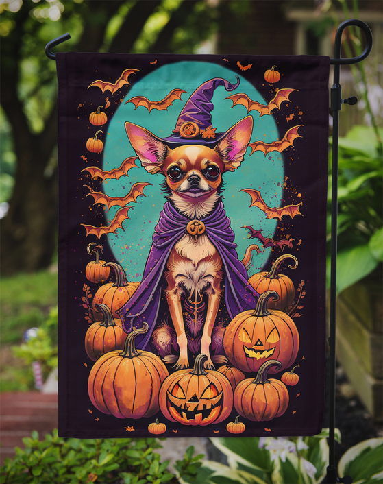 Chihuahua Witchy Halloween Garden Flag Caroline's Treasures