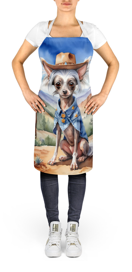 Chinese Crested Cowboy Welcome Apron Caroline's Treasures