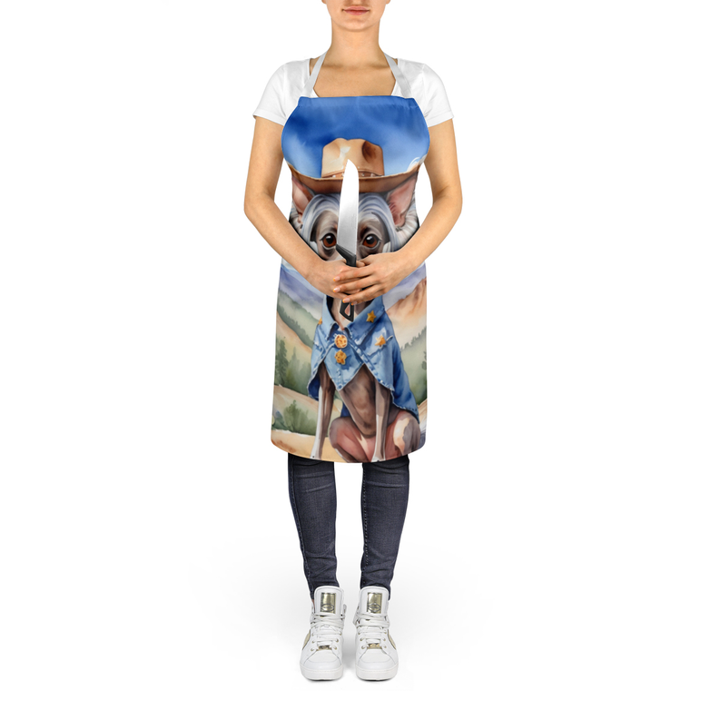 Chinese Crested Cowboy Welcome Apron Caroline's Treasures