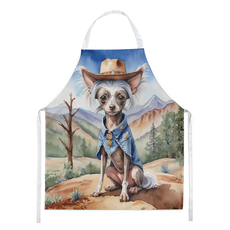 Chinese Crested Cowboy Welcome Apron Caroline's Treasures