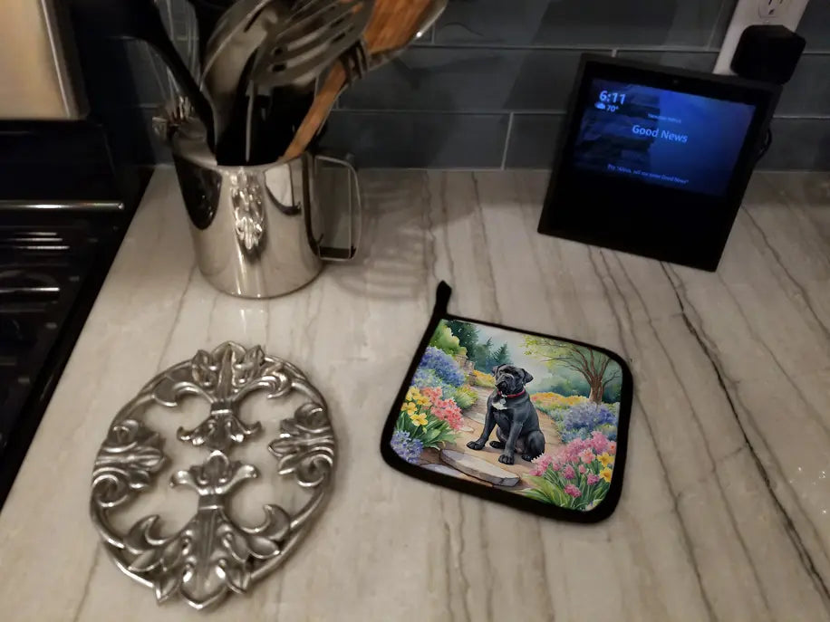 Chinese Crested Spring Path Pair of Pot Holders Caroline's Treasures