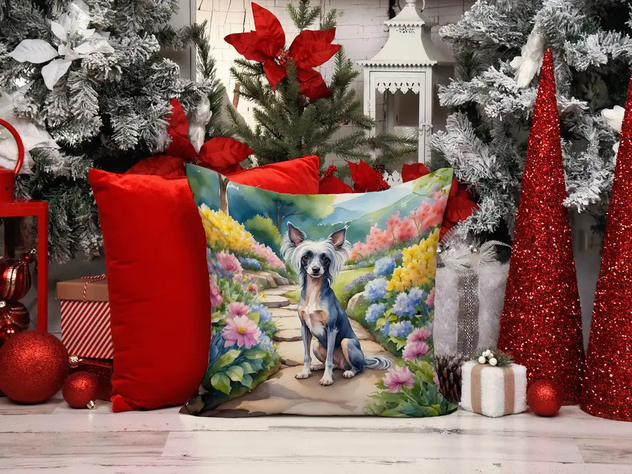 Chinese Crested Spring Path Pair of Pot Holders Caroline's Treasures