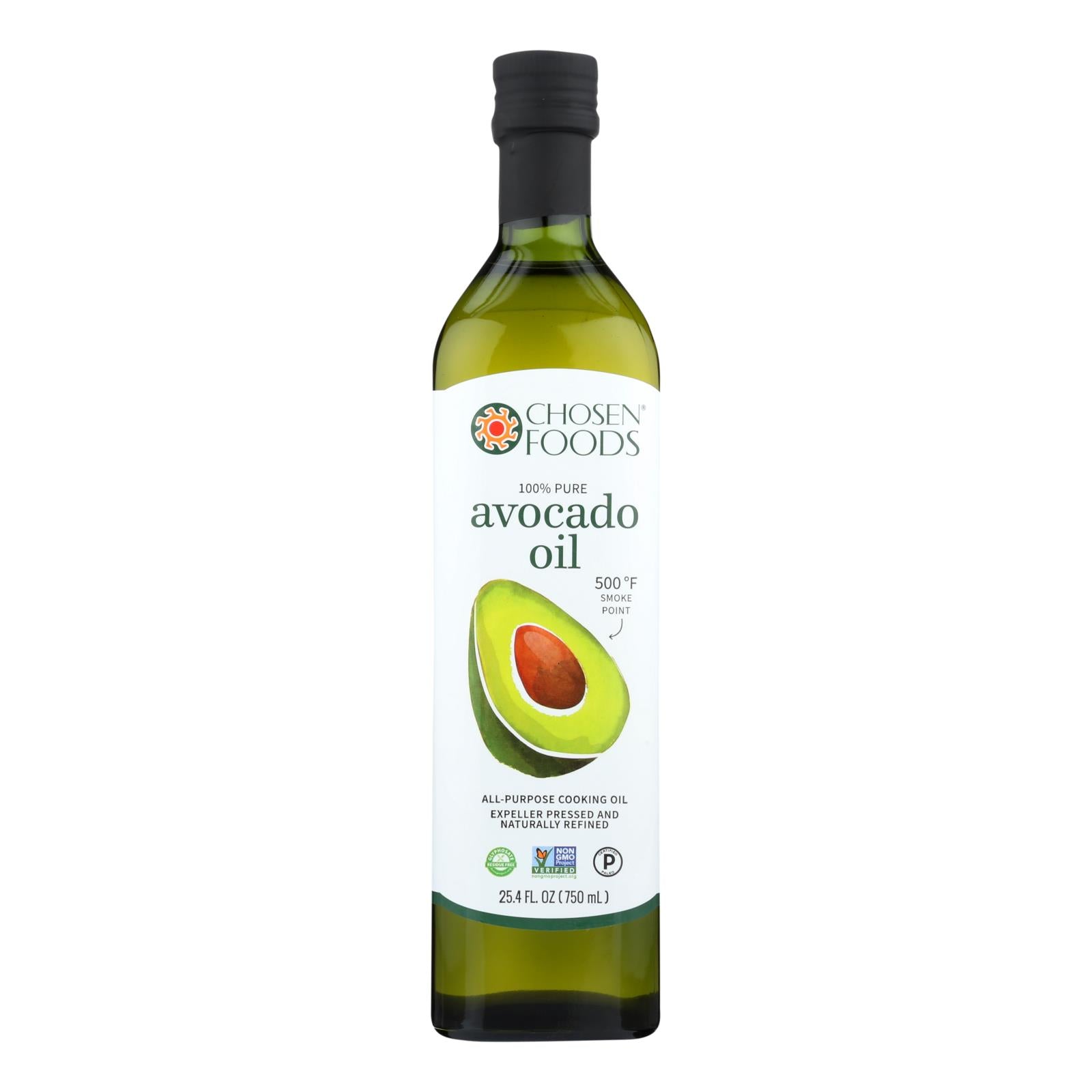 Chosen Foods 100% Pure Avocado Oil - Case Of 6 - 25.4 Fz Chosen Foods