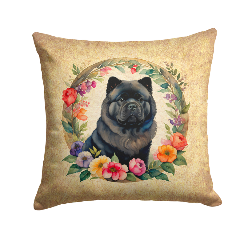 Chow Chow and Flowers Foam Coasters Caroline's Treasures