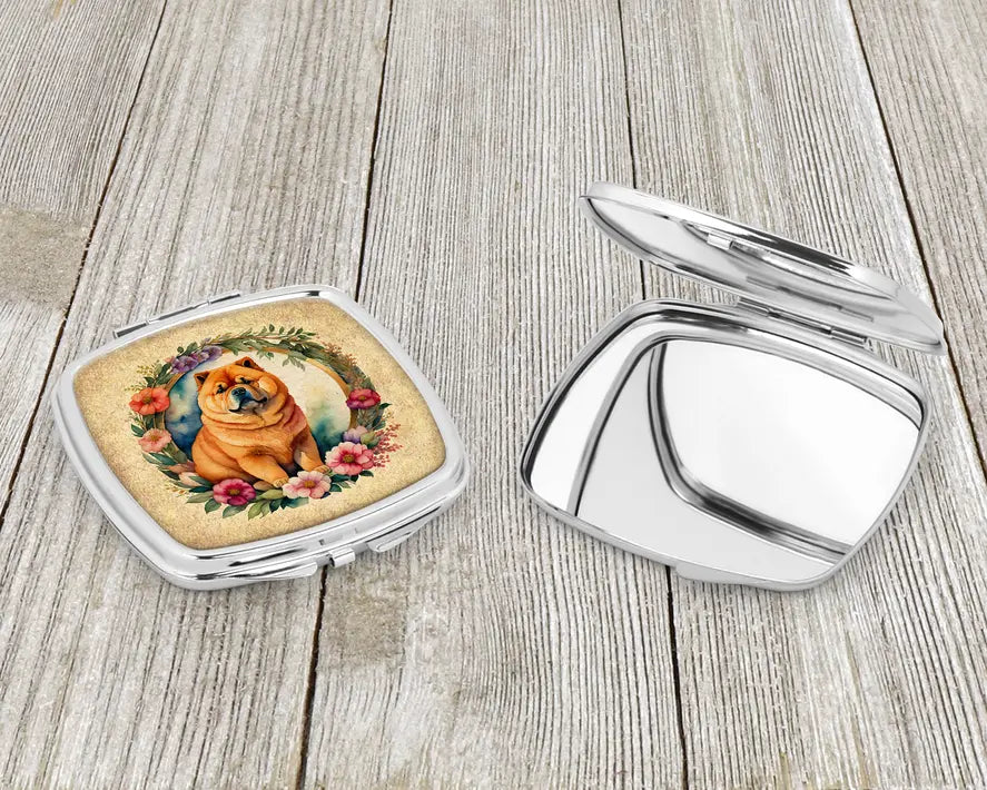Chow and Compact Mirror Caroline's Treasures
