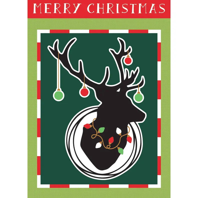 Christmas Deer Garden Flag Dicksons Inc