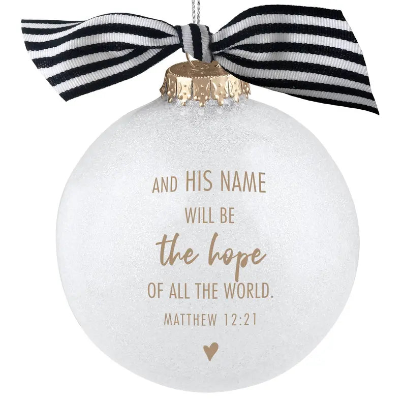Christmas Ornament Glitter Bauble Jesus Dicksons Inc