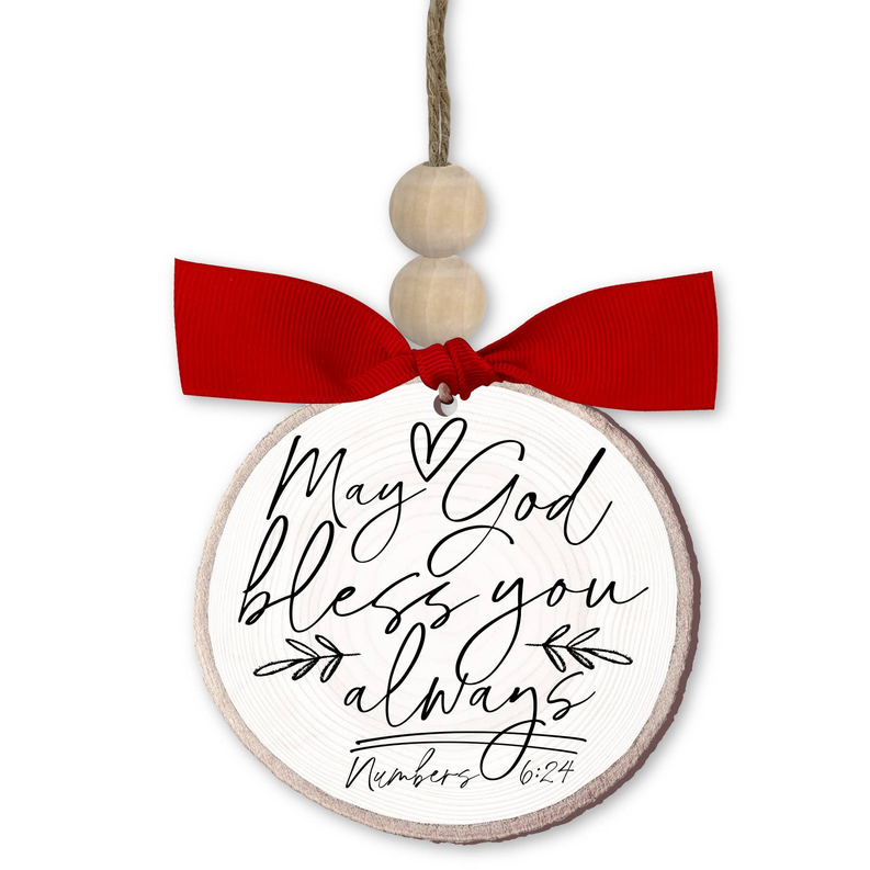 Christmas Ornament Rustic Tree God Bless Dicksons Inc