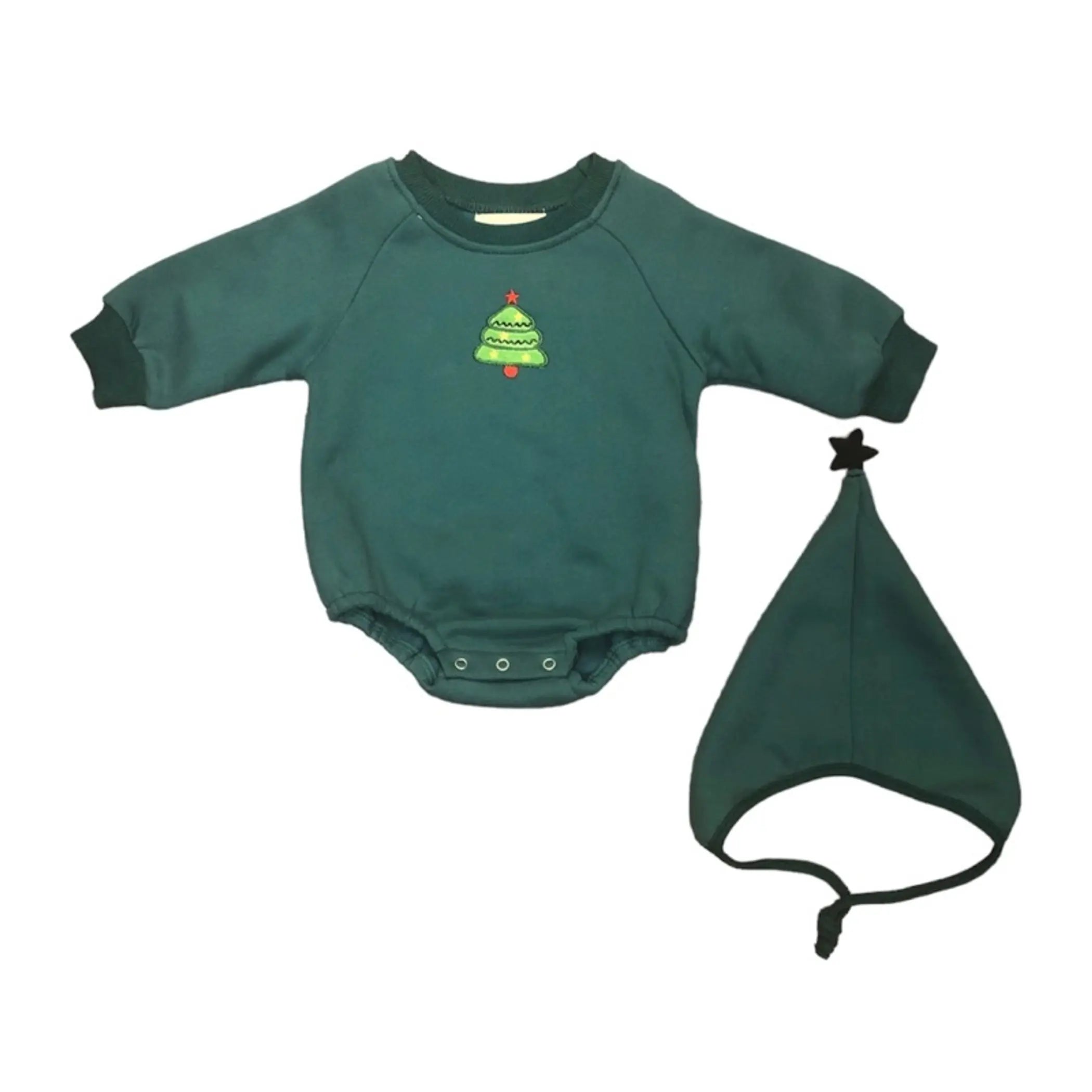 Christmas Tree Bubble Romper Set Melina & Me