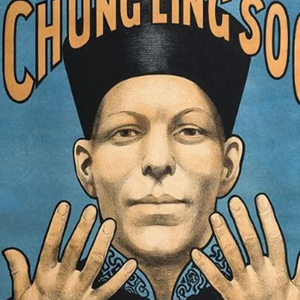 Chung Ling Soo Vintage Magic Unframed Print Wall Art - GreatEagleInc