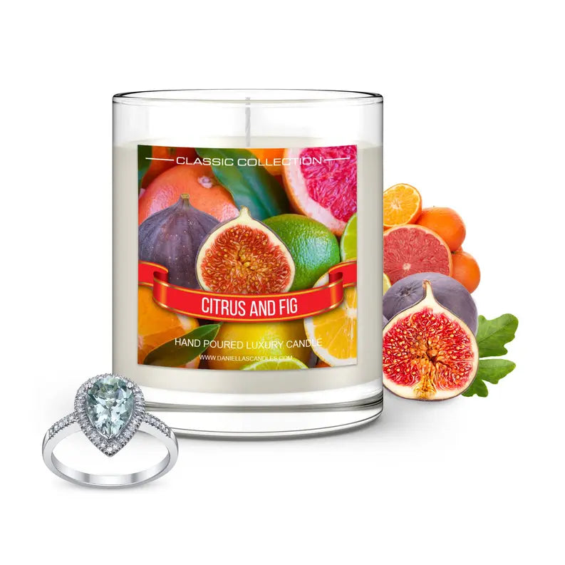 Citrus and Fig Jewelry Candle Natural Soy Wax Starline Artist Production