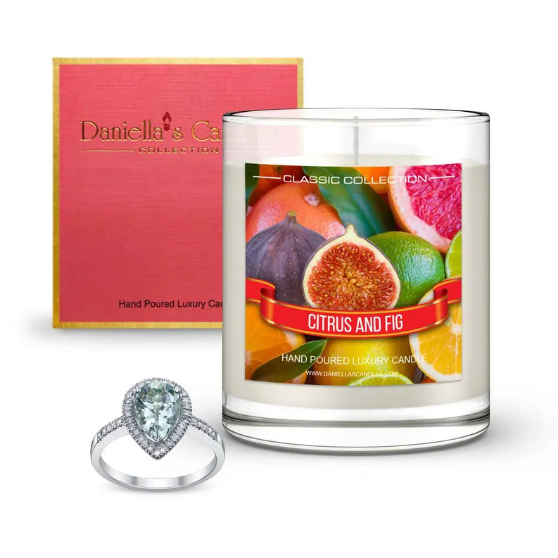 Citrus and Fig Jewelry Candle Natural Soy Wax Starline Artist Production