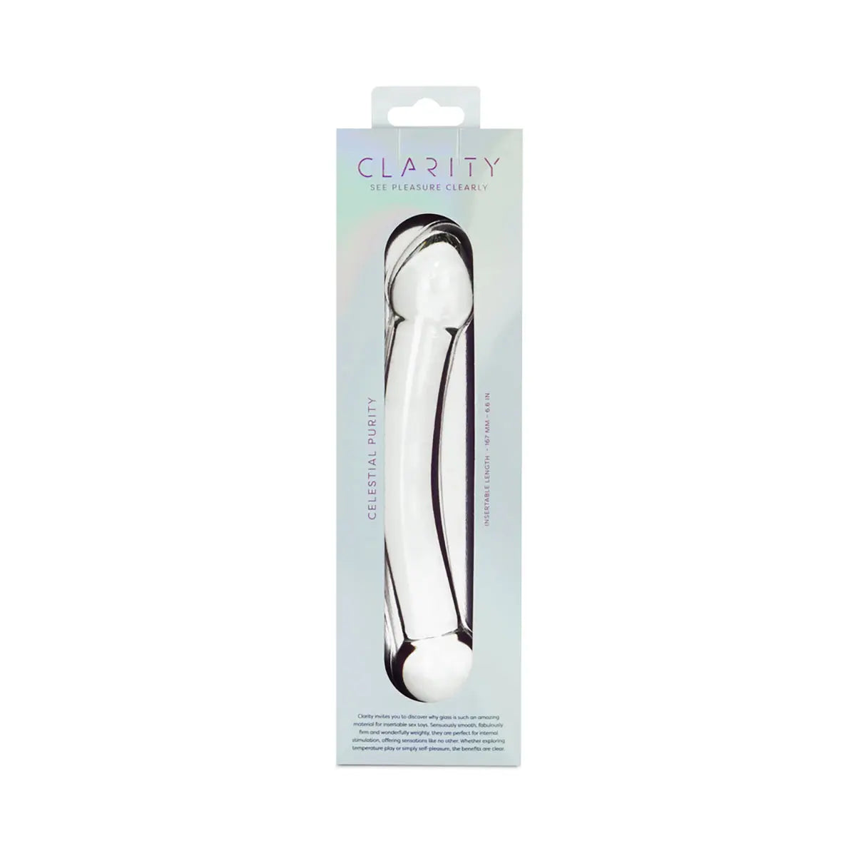 Clarity Celestial Purity Glass Dildo Creative Conceptions