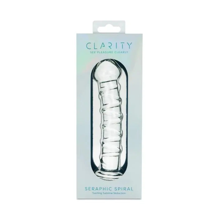 Clarity Glass Dildo Seraphic Spiral - GreatEagleInc