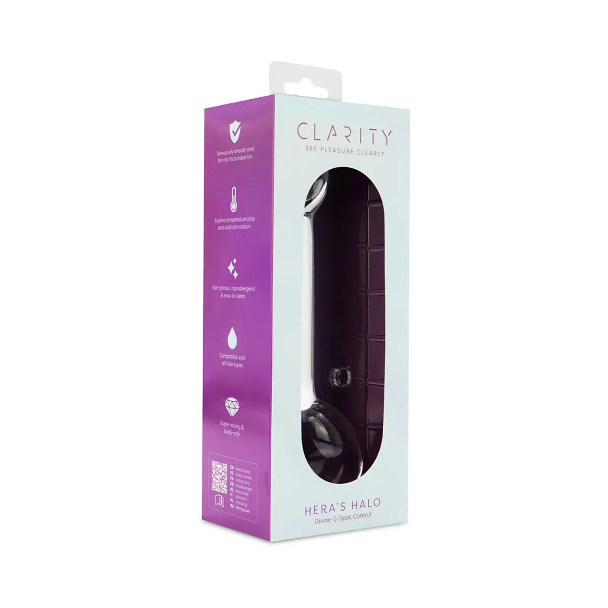 Clarity Hera's Halo Glass Dildo - GreatEagleInc