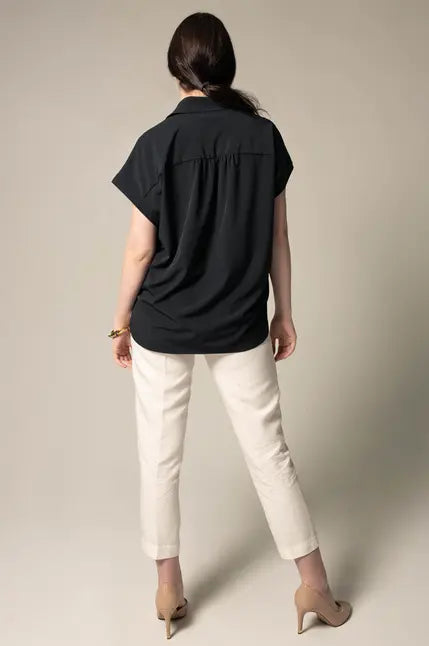 Classic Black Blouse Maskup Corporation
