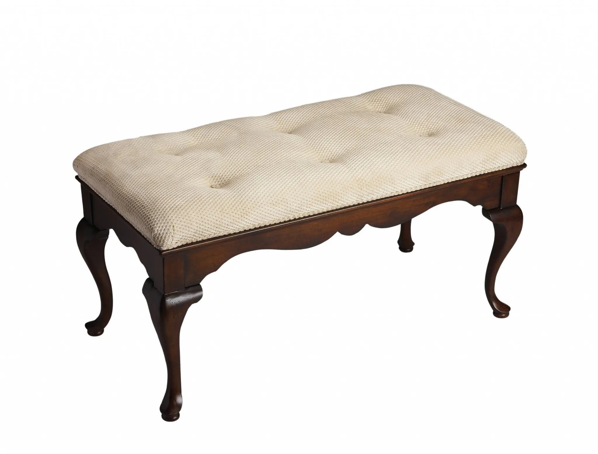 Classic Cherry Brown Finish Bench Homeroots Living Room