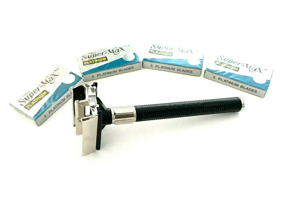 Classic Old Fashion Safety Razor Plus Razor Blades Set Kit Hashir Products
