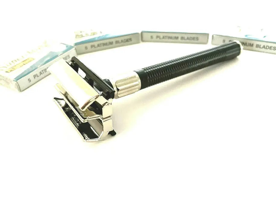Classic Old Fashion Safety Razor Plus Razor Blades Set Kit Hashir Products