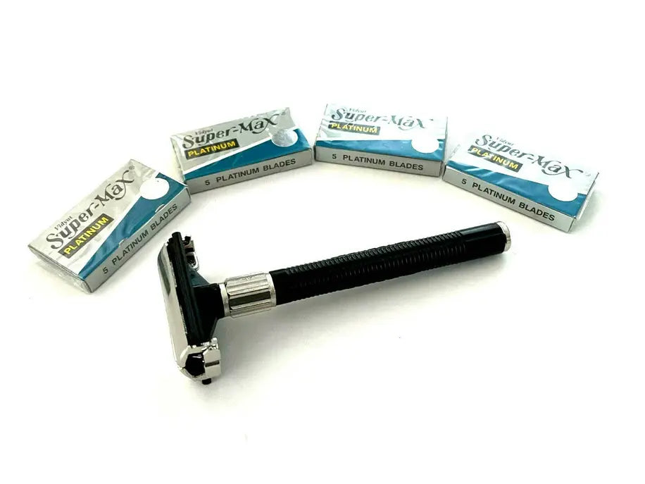 Classic Old Fashion Safety Razor Plus Razor Blades Set Kit Hashir Products