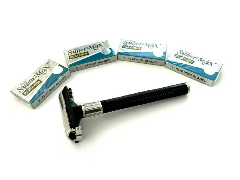 Classic Old Fashion Safety Razor Plus Razor Blades Set Kit Hashir Products