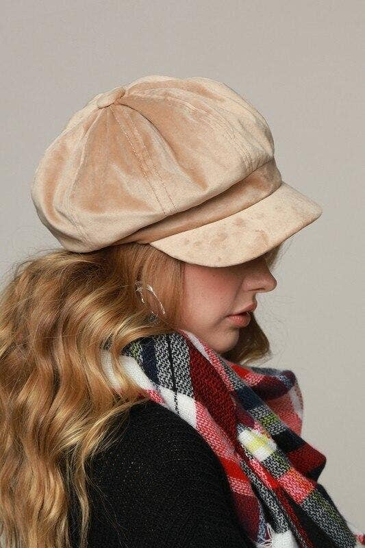 Classic Velvet Newsboy Cap SurelyMine