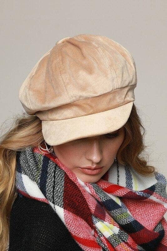 Classic Velvet Newsboy Cap SurelyMine