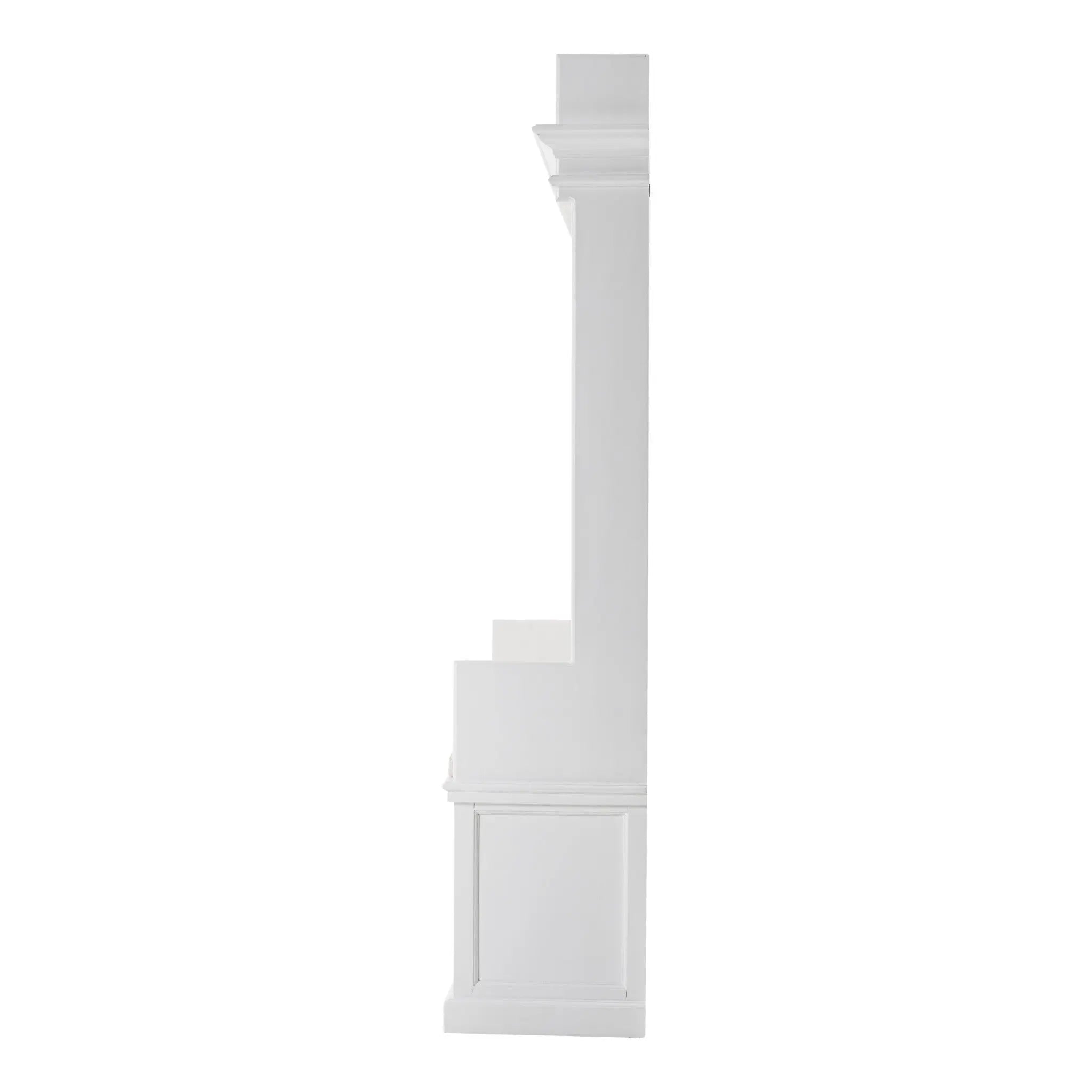 Classic White Entryway Coat Rack and Bench with Baskets Homeroots