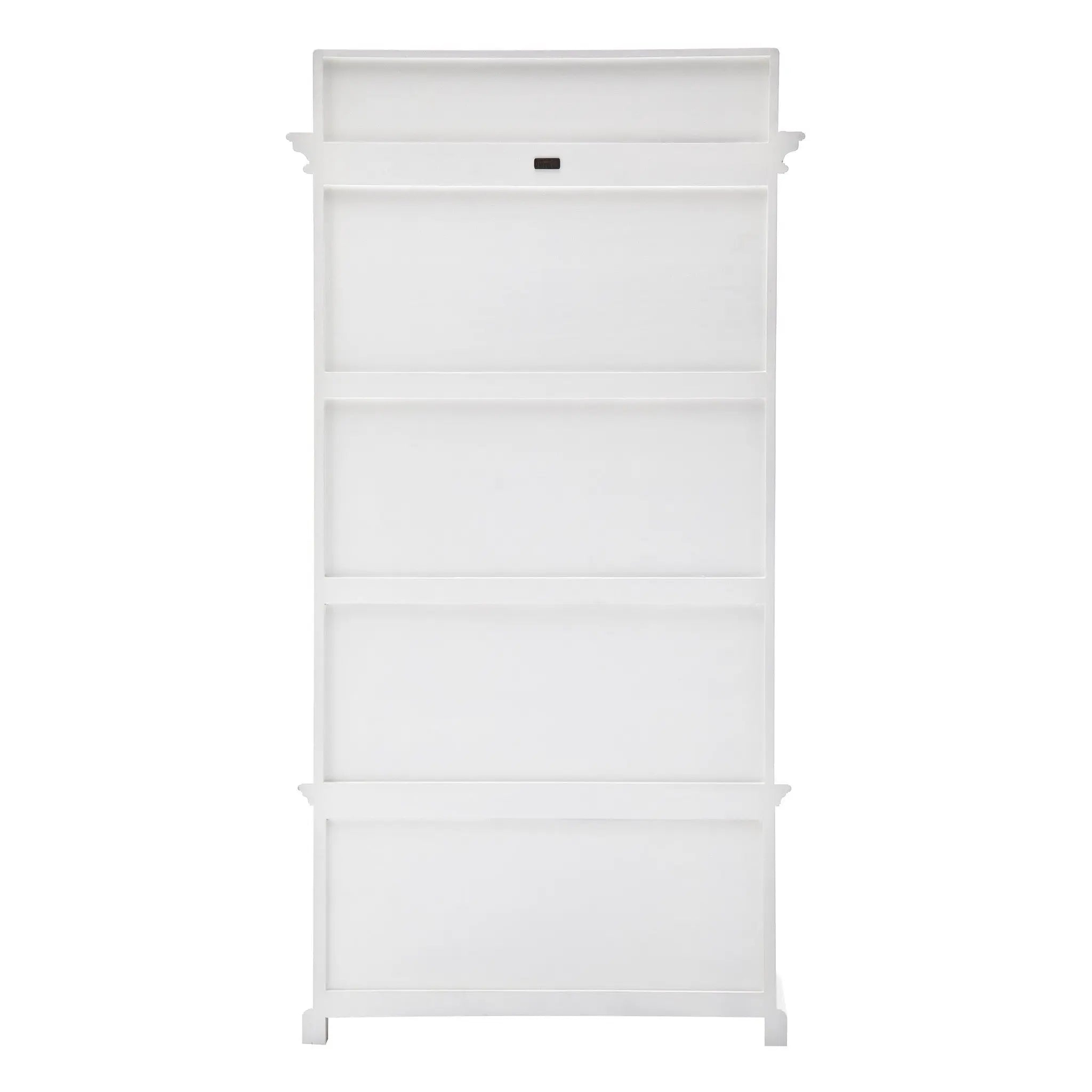Classic White Hall Tree Coat Rack with Drawers Homeroots Organization