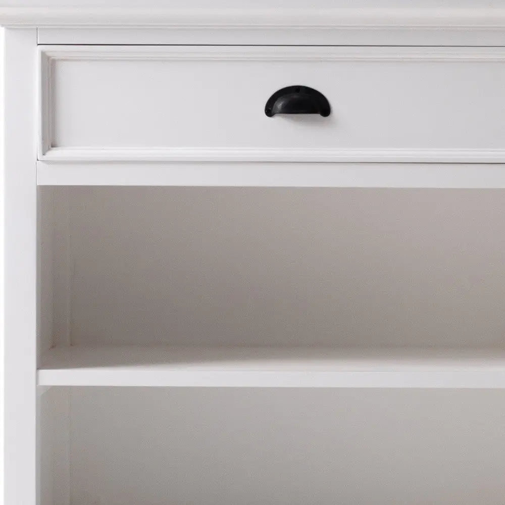 Classic White Large Nightstand With Shelves Homeroots Bed & Bath