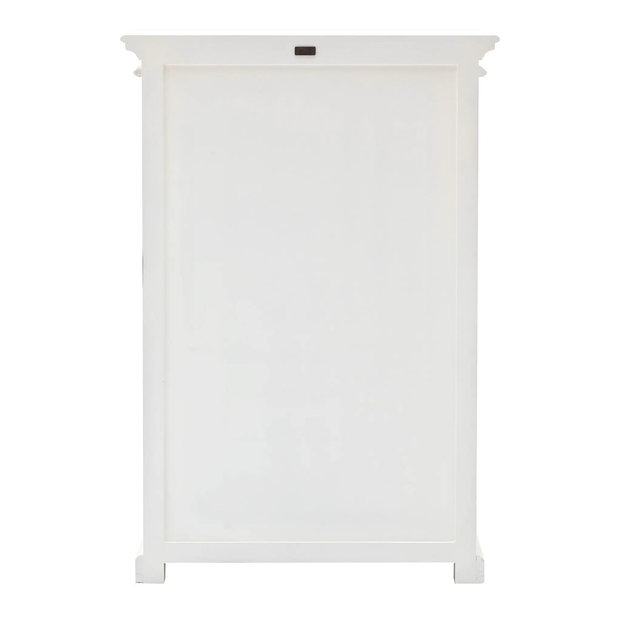 Classic White Two Level Storage Cabinet Homeroots Kitchen & Dining