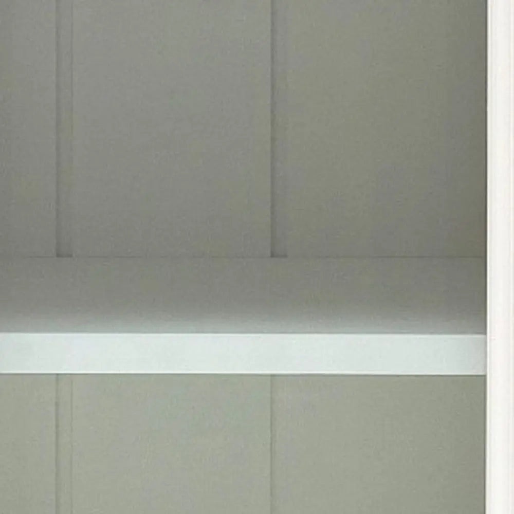 Classic White Two Level Storage Cabinet Homeroots Kitchen & Dining
