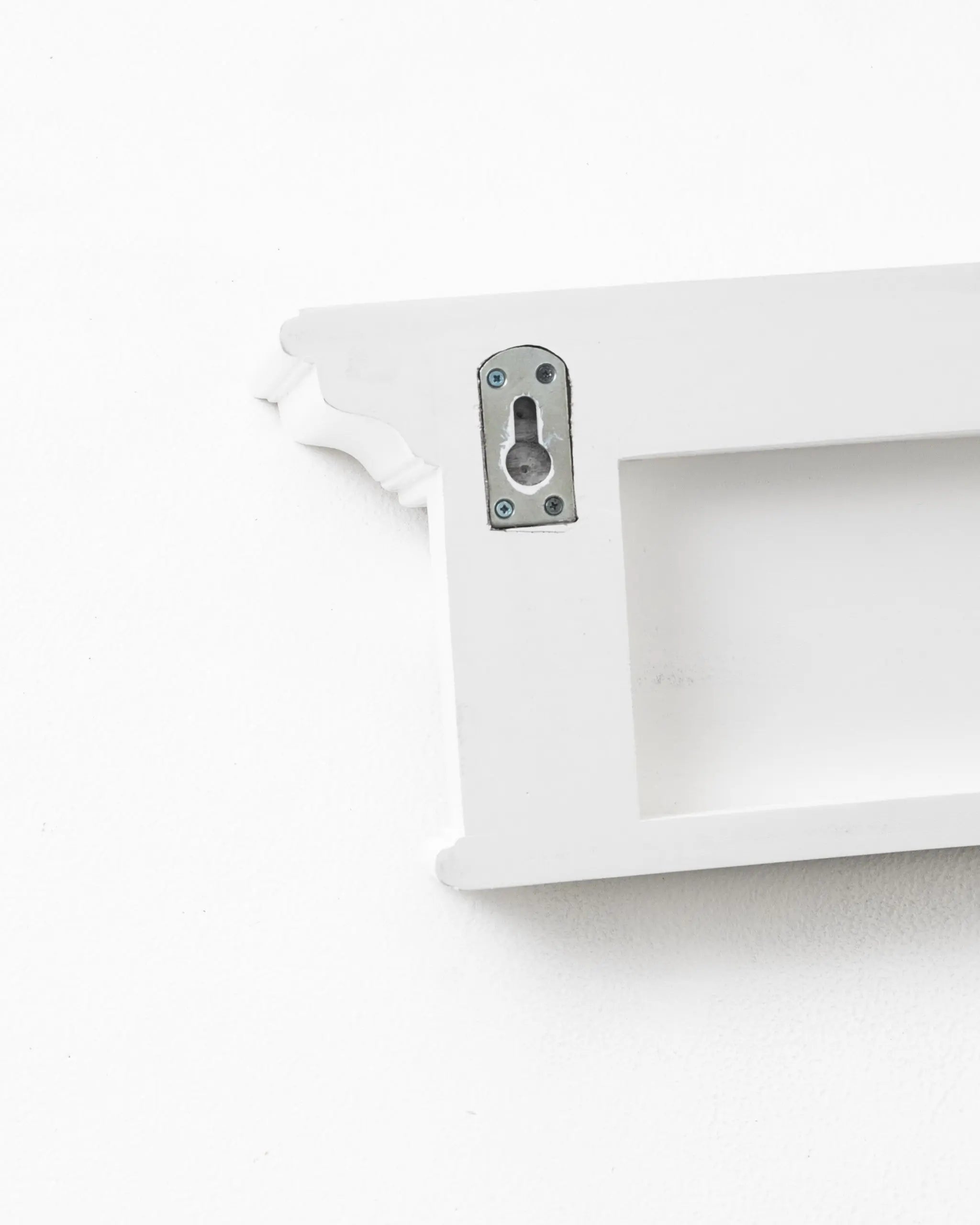 Classic White Wood Wide Six Hook Coat Rack Homeroots Organization