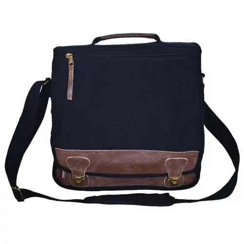 "Classic" Euro-Style Messenger Bag - Black Fox Outdoor