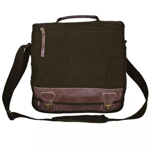 "Classic" Euro-Style Messenger Bag - Vintage Brown Fox Outdoor