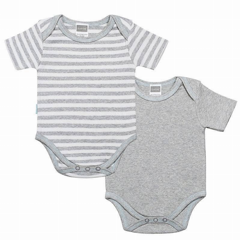 Classics 2Pk Short Sleeve Bodysuits (Boy) Kushies