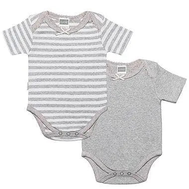 Classics 2Pk Short Sleeve Bodysuits (Girl) Kushies